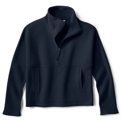 Textured Quilt 1/2-Zip Sweatshirt