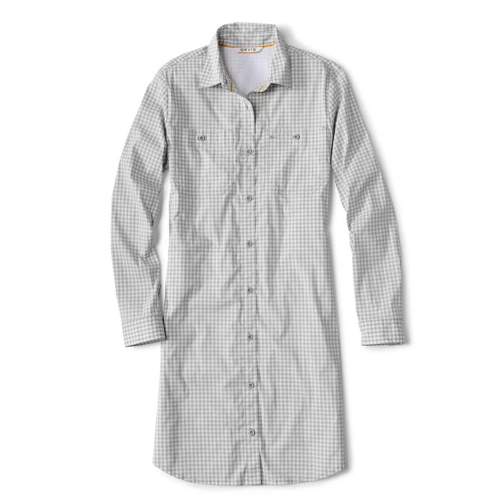 River Guide Plaid Shirt Dress