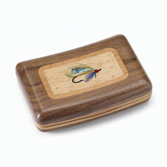 A.L. Swanson River Series Fly Boxes - Wood Inlay