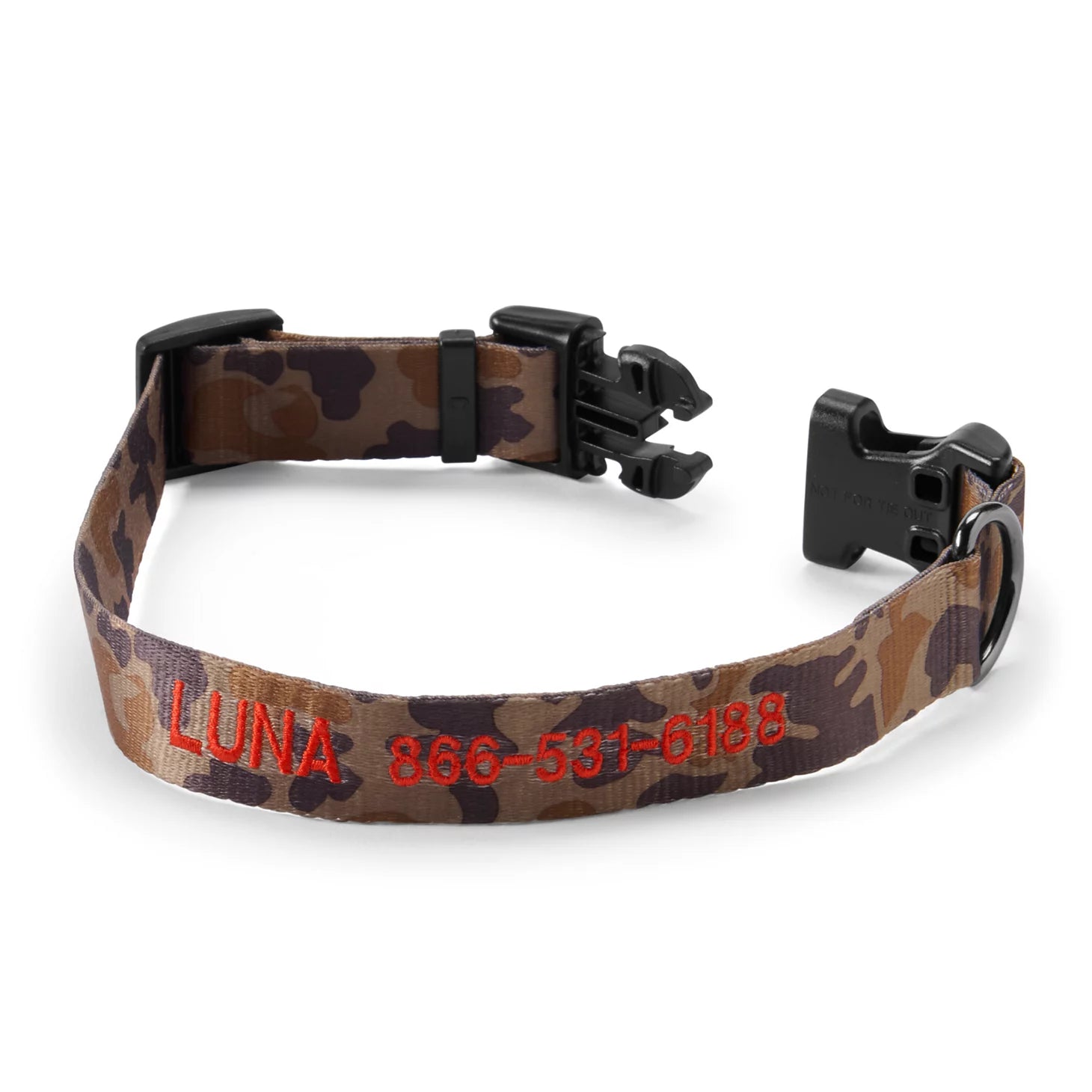 Personalized Side-Release Buckle Collar and Leash