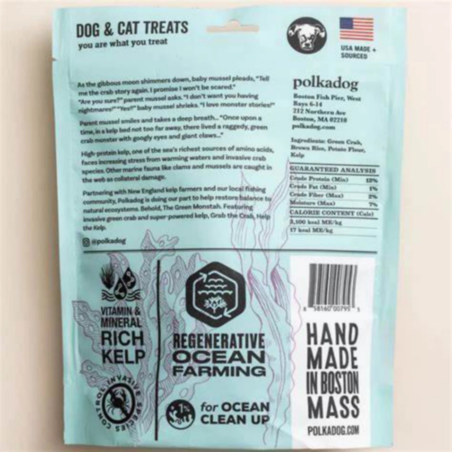 Polkadog Green Monstah Bones