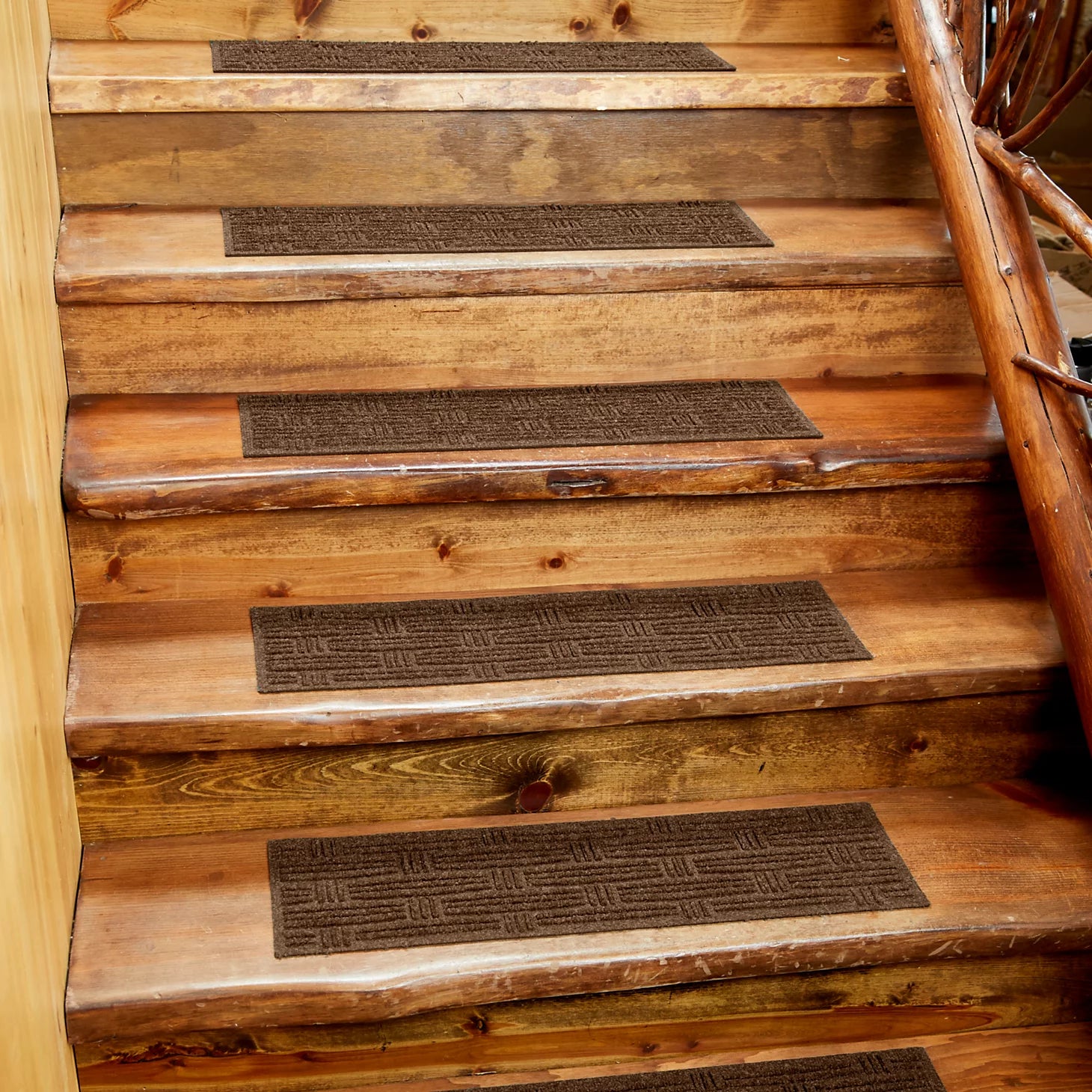 Recycled WaterHog® Oxford Weave Stair Treads
