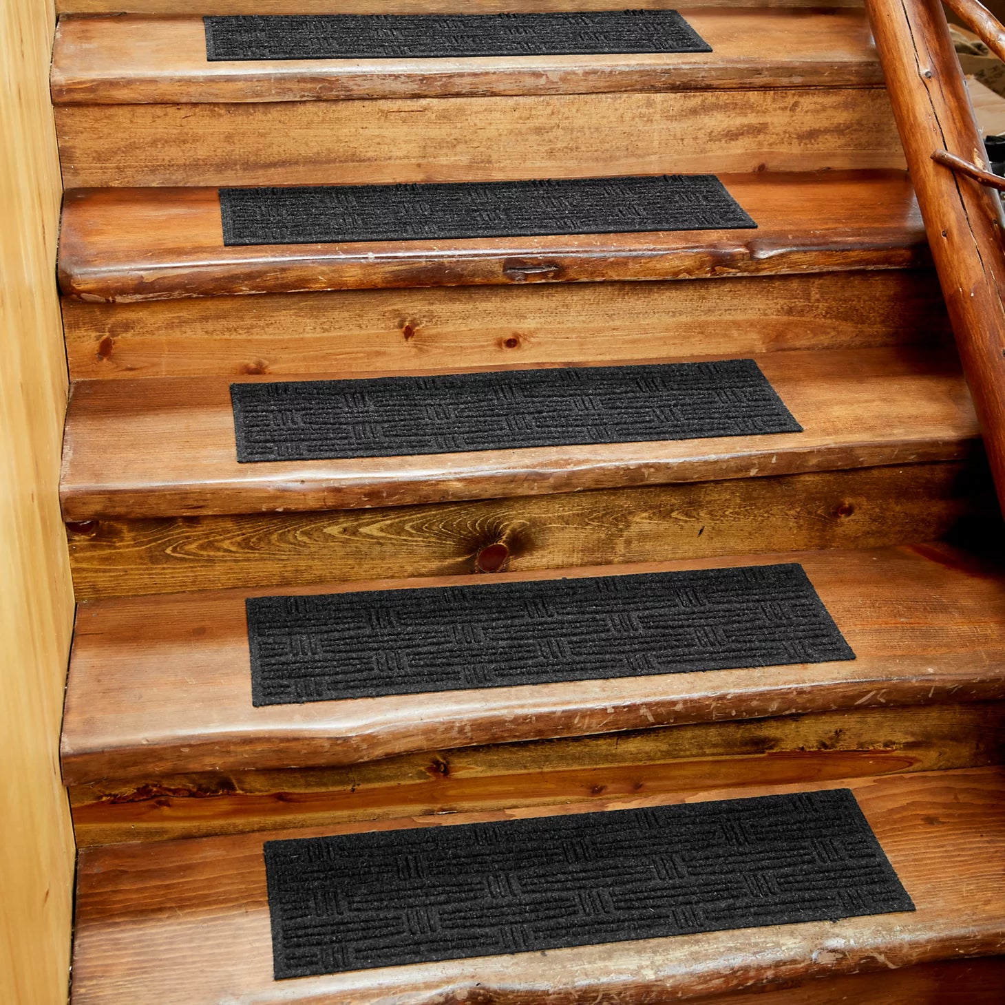 Recycled WaterHog® Oxford Weave Stair Treads