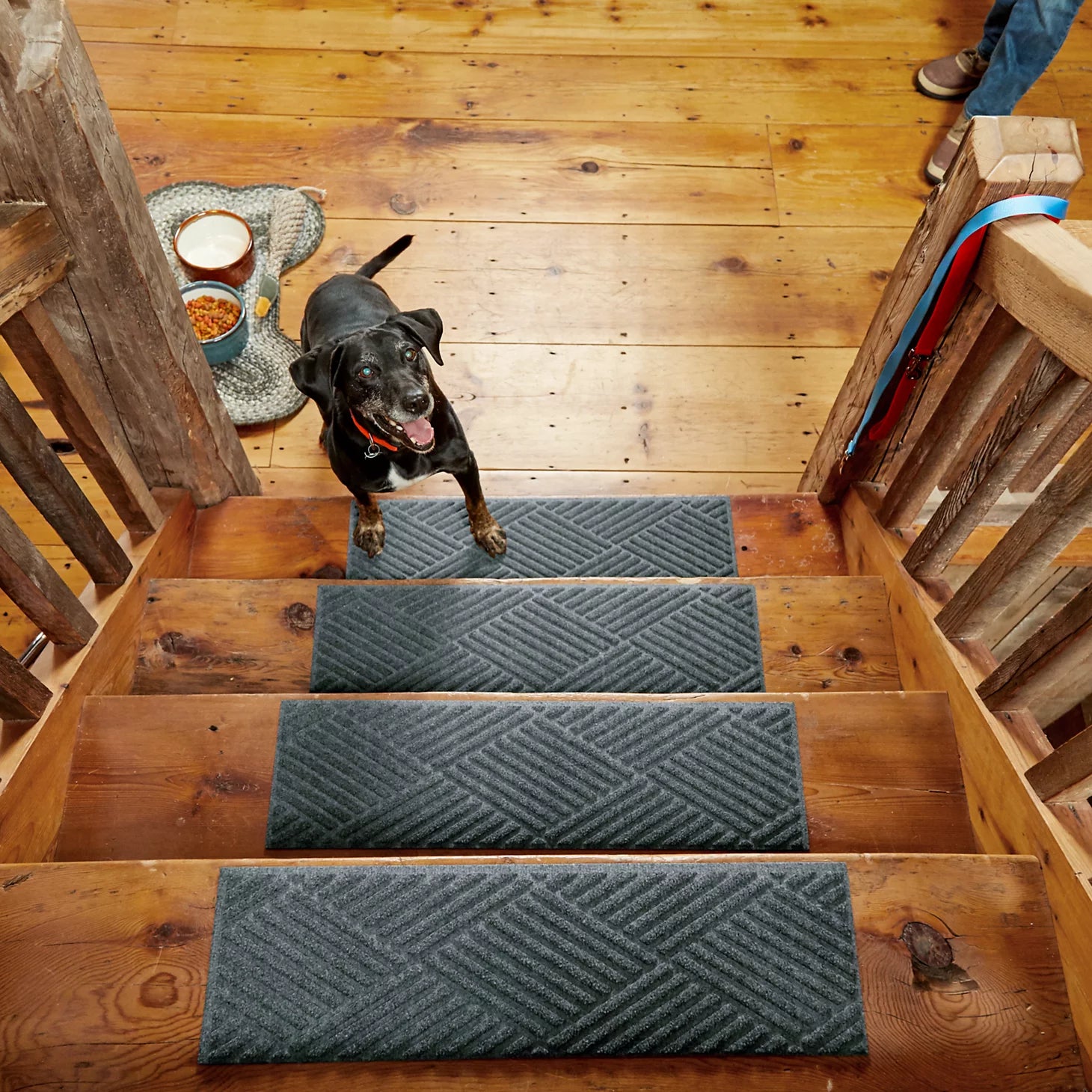 Recycled WaterHog® Diamonds Stair Treads