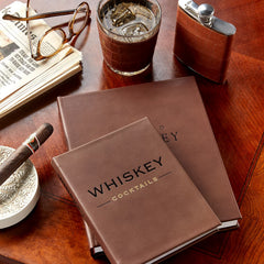 Leather-Bound Whiskey Cocktails Book