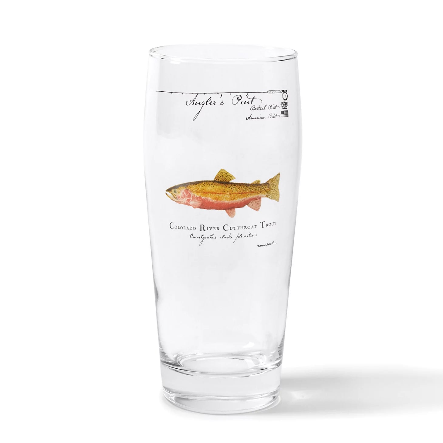 Angler's Pint Glass