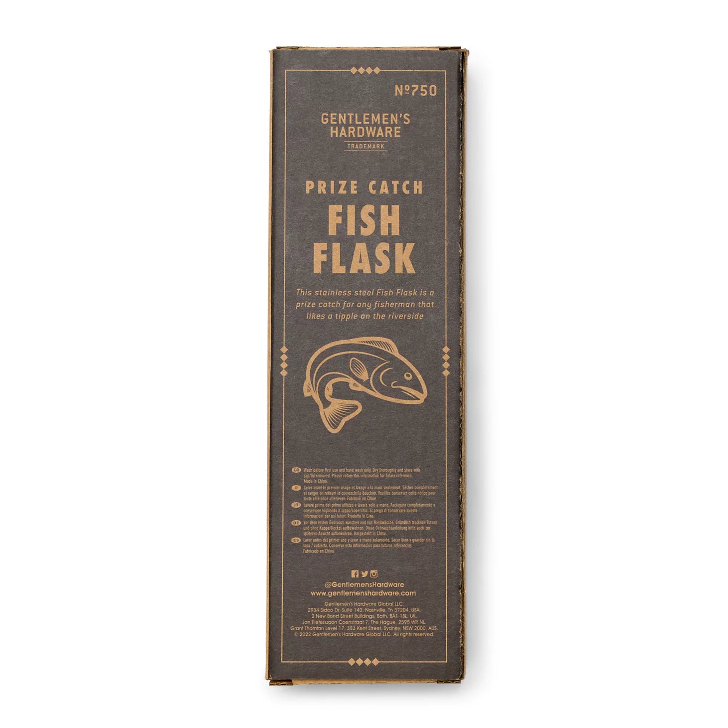 Gentlemen's Hardware Fish Flask