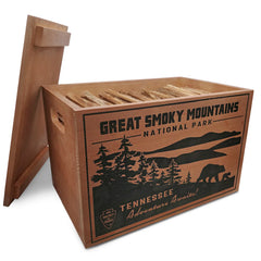 National Parks Fatwood Wooden Crate