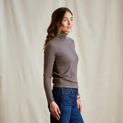 Ribbed Long-Sleeved Turtleneck