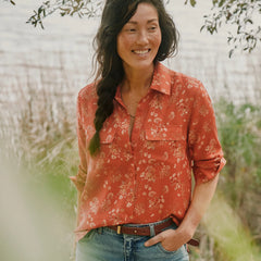 Washable Silk Long-Sleeve Shirt