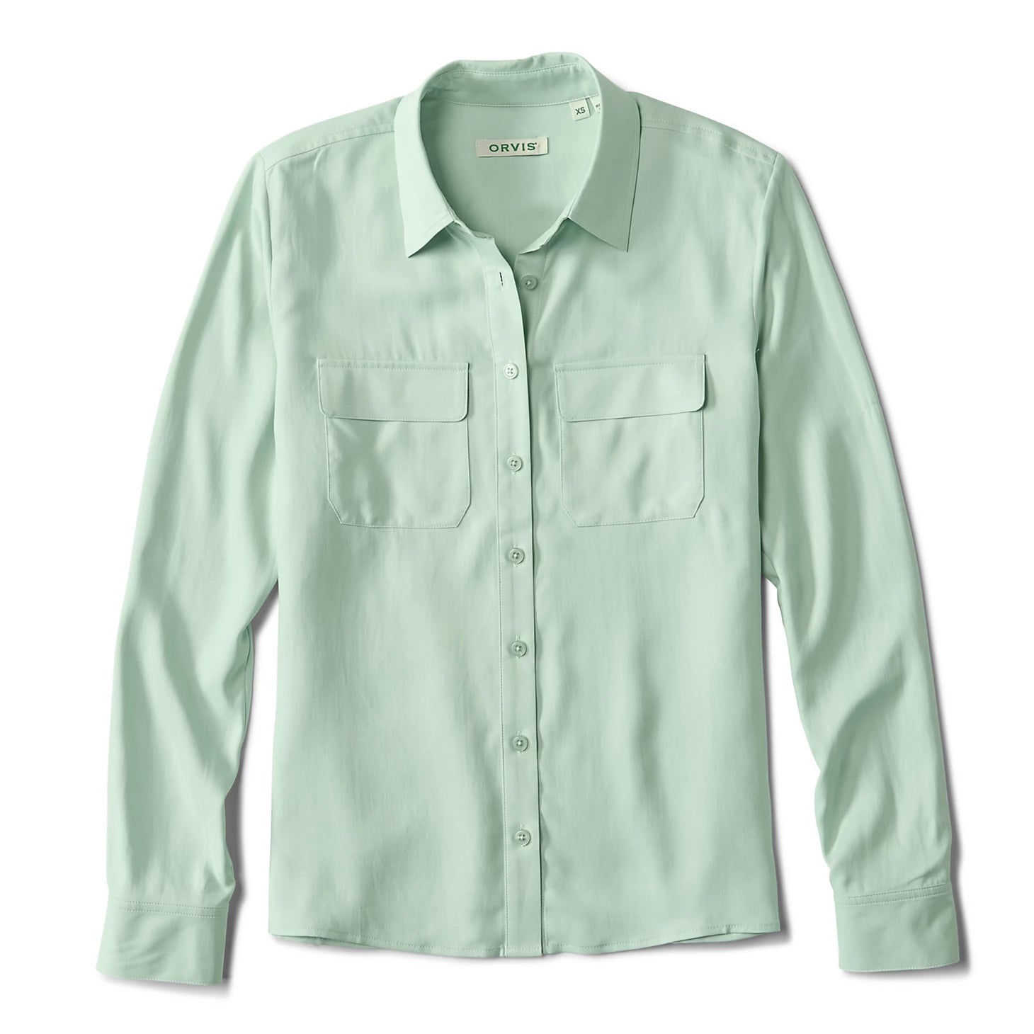 Washable Silk Long-Sleeve Shirt