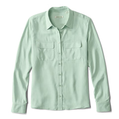 Washable Silk Long-Sleeve Shirt