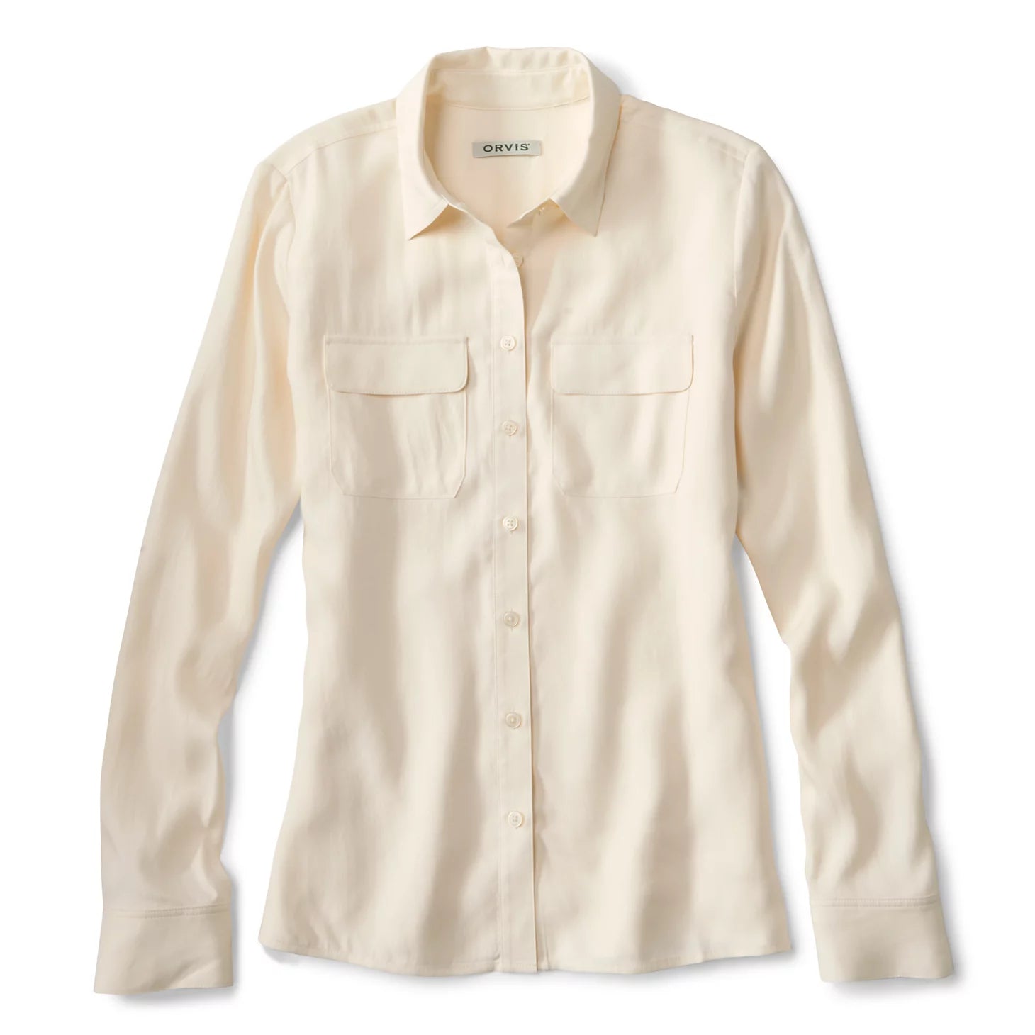 Washable Silk Long-Sleeve Shirt